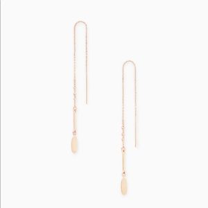 Kendra Scott Fern Threader Earrings in Rose Gold
